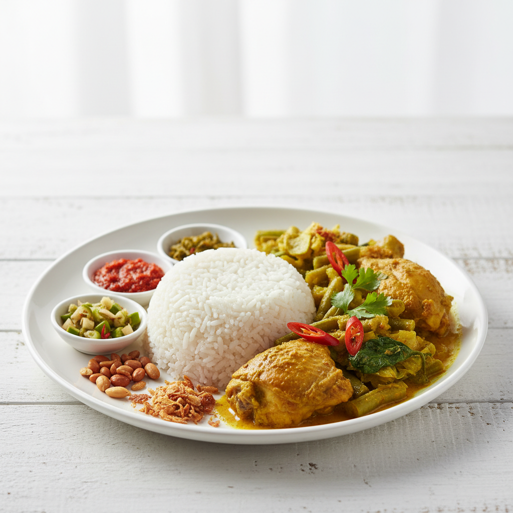 Nasi Remes + Ayam Sayur